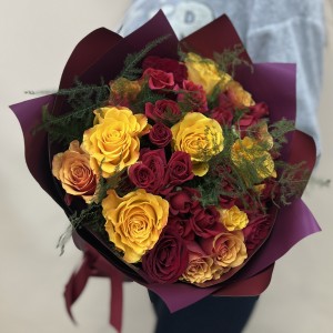 Букет дня с розами Нежность